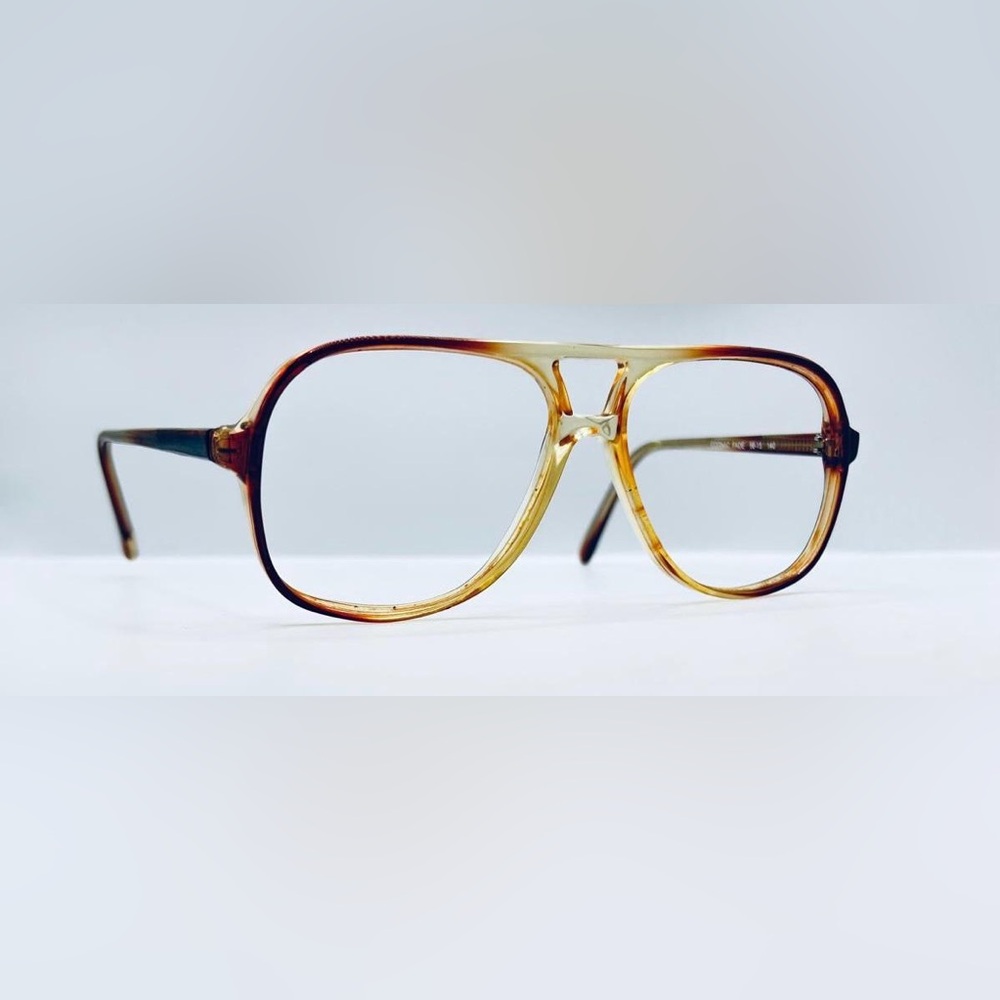 Vintage Hunter Brown Translucent Pilot Sunglasses Frames Only